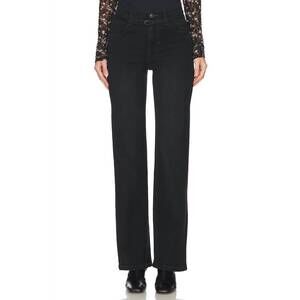 NEW FREE PEOPLE sabine slim a-line jeans in black